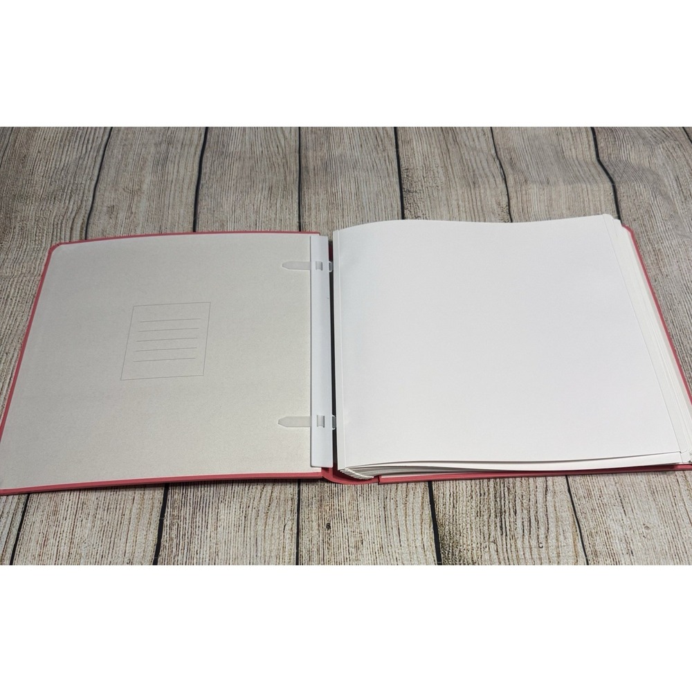 Creative Memories 12x12 Flex-Hinge Scrapbook Album Book Salmon Coral & 30 pages - Picture 3 of 4